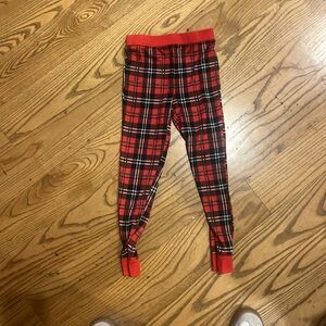 Plaid Red Kids Pajama Bottoms